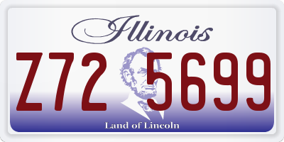 IL license plate Z725699