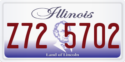 IL license plate Z725702