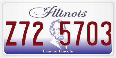 IL license plate Z725703