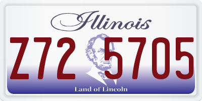IL license plate Z725705
