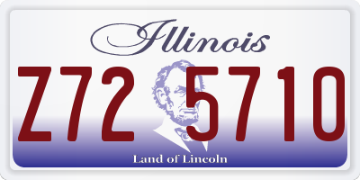 IL license plate Z725710