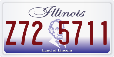 IL license plate Z725711