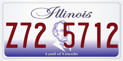 IL license plate Z725712