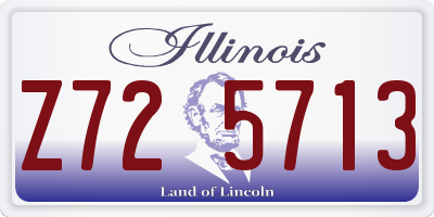 IL license plate Z725713