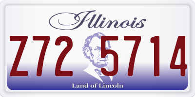 IL license plate Z725714