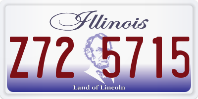 IL license plate Z725715