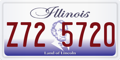 IL license plate Z725720