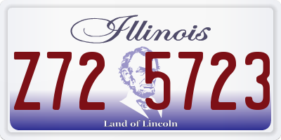 IL license plate Z725723