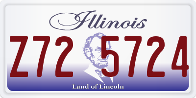 IL license plate Z725724