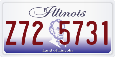 IL license plate Z725731