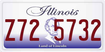 IL license plate Z725732