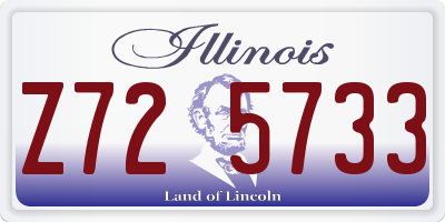 IL license plate Z725733