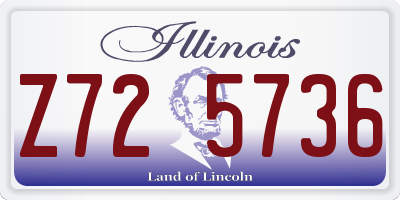 IL license plate Z725736