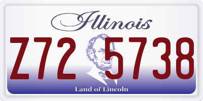IL license plate Z725738