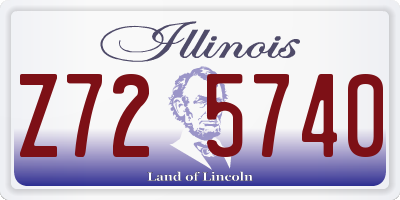 IL license plate Z725740