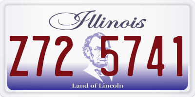 IL license plate Z725741