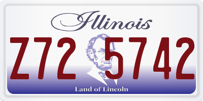 IL license plate Z725742