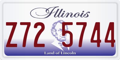 IL license plate Z725744