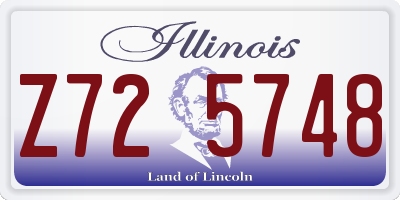IL license plate Z725748