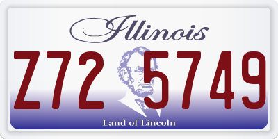 IL license plate Z725749