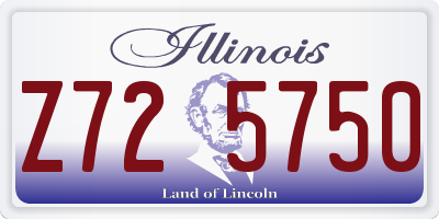 IL license plate Z725750