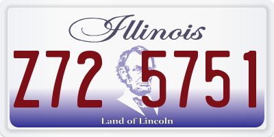 IL license plate Z725751