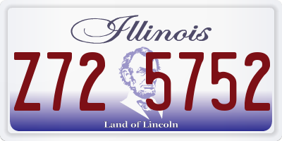 IL license plate Z725752