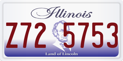 IL license plate Z725753