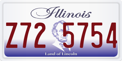 IL license plate Z725754