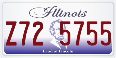 IL license plate Z725755