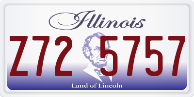 IL license plate Z725757