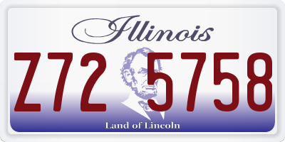 IL license plate Z725758