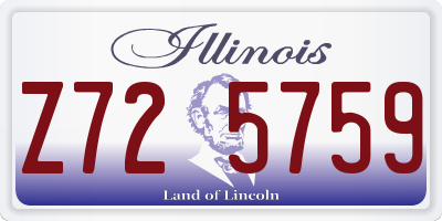IL license plate Z725759