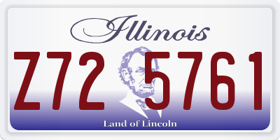 IL license plate Z725761