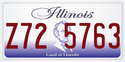 IL license plate Z725763