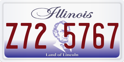IL license plate Z725767