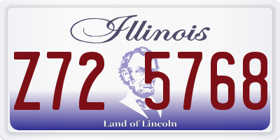 IL license plate Z725768