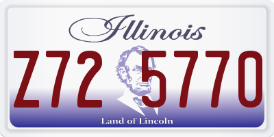 IL license plate Z725770