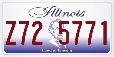 IL license plate Z725771