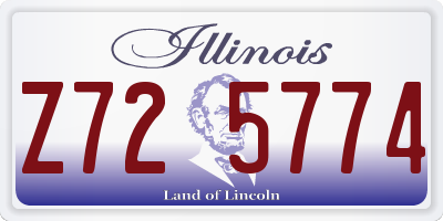 IL license plate Z725774