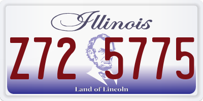 IL license plate Z725775