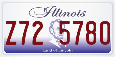 IL license plate Z725780