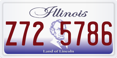 IL license plate Z725786