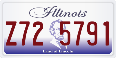 IL license plate Z725791