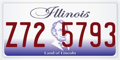 IL license plate Z725793