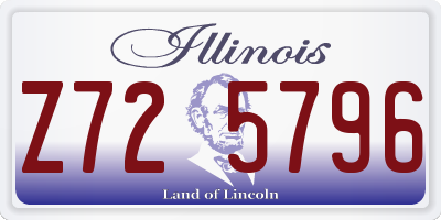 IL license plate Z725796