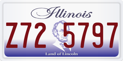 IL license plate Z725797