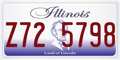 IL license plate Z725798