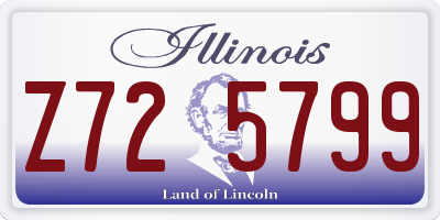 IL license plate Z725799