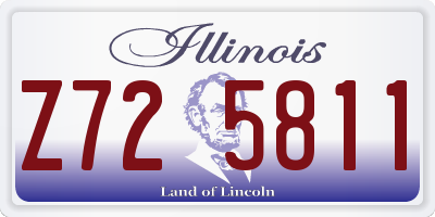 IL license plate Z725811